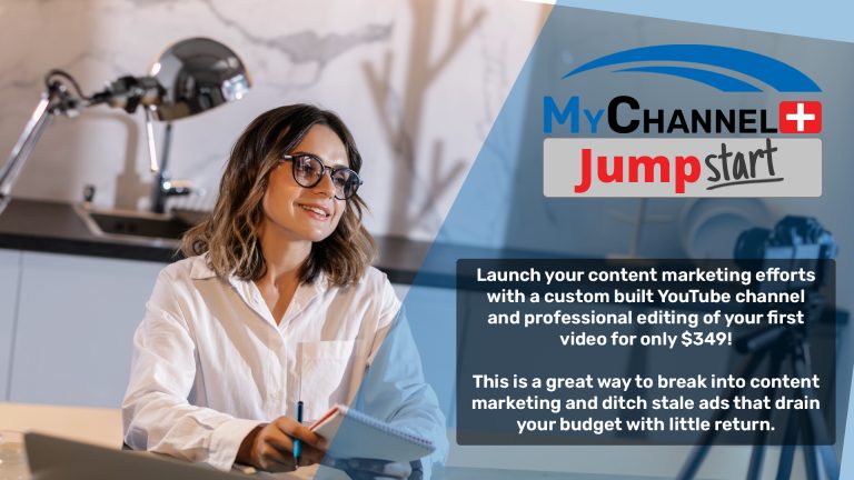Launch your content marketing efforts with a custom built YouTube channel and professional editing of your videos!