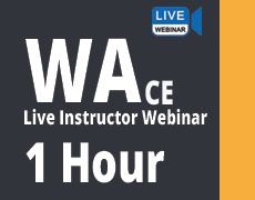 NMLS Approved Course 14862 1 Hour Washington SAFE WA MLO CE Webinar - Mortgage Continuing Education